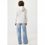 Sudadera unisex con capucha de algodón reciclado 280 g/m2 Iqoniq color blanco roto
