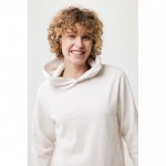 Sudadera unisex con capucha de algodón reciclado 280 g/m2 Iqoniq color blanco roto