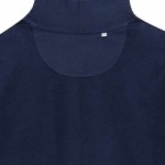 Sudadera con cremallera de algodón eco 340 g/m2 Iqoniq Abisco color azul marino tercera vista