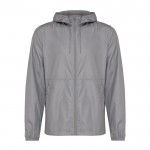 Chaqueta de poliéster reciclado casual fit 70 g/m2 Iqoniq color plateado brillante