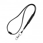Lanyard tubular de poliéster con mosquetón y cierre de seguridad vista principal