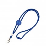 Lanyard personalizado tubular regulable de poliéster con mosquetón 3cm vista principal