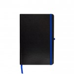 Libreta con tapa de cartón y cinta de color A5 hojas lisas vista principal