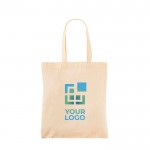 Bolsa de compras de algodón ideal para llevar objetos 105 g/m2 vista principal
