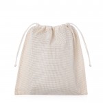Bolsa de malla en algodón con un lado en forma de red 140 g/m2 vista principal