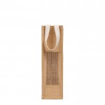 Bolsa de yute con acabado laminado para botellas de vino 750ml vista principal