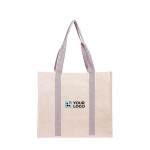 Bolsa de algodón natural con asas en varios colores 300 g/m2 vista principal