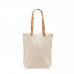 Bolsa de algodón con asas de corcho y remache dorado 180 g/m2 vista principal