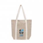 Bolsa de compras personalizada de algodón reciclado con asas 310 g/m2 vista principal