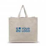 Bolsa de algodón reciclado multiusos resistente de 180 g/m2 vista principal