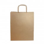 Bolsa clásica de papel kraft con asas cortas y gramaje 90 g/m2 vista principal