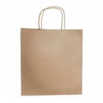 Bolsa para la compra de papel kraft con fuelle ancho 100 g/m2 vista principal