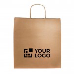 Bolsa ecológica con logo, papel kraft ideal para regalos 115 g/m2 vista principal