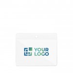Identificador de PVC ideal para llevar una acreditación 9x5.5cm vista principal