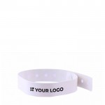 Pulsera fina de vinilo identificativa para festivales y fiestas vista principal