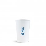 Vaso reutilizable de plástico hecho en Europa con capacidad 280ml vista de impresión