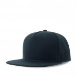 Gorra hecha parcialmente de lana con visera plana de 400 g/m2 vista de impresión