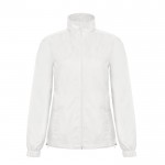 Chaqueta de poliéster para mujer impermeable y cortaviento B&C vista principal