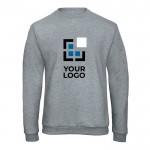 Sudadera de algodón y poliéster con cuello caja 270 g/m2 B&C vista de impresión