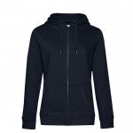 Sudadera de algodón para mujer con cremallera 280 g/m2 B&C vista principal