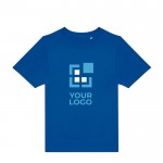 Camiseta de algodón infantil con corte tubular adaptable 150 g/m2 B&C vista de impresión