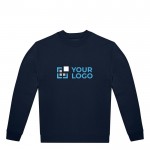 Sudadera unisex de materiales eco con corte casual 280 g/m2 B&C vista de impresión