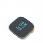 Compacto cargador inalámbrico corporativo en forma cuadrada 15W vista principal
