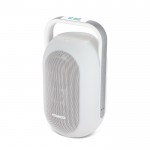 Altavoz blanco con luz ambiental multicolor y asa superior marca Muse vista principal