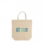 Bolsa de algodón promocional canvas de asas cortas a juego 250 g/m2 vista principal