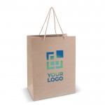 Bolsa de papel para regalo mediana con asas de algodón 120 g/m2 EU vista principal