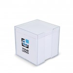 Cubo de notas de 800 hojas lisas FSC en caja de cubo 10x10x10cm vista principal