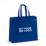 Bolsa de non woven laminado mate en varios colores con asas a juego vista principal