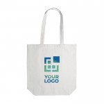 Bolsa de algodón personalizada con fuelle OEKO-TEX de colores 280 g/m2 vista principal