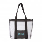 Bolsa de malla para la playa con colores y bolsillo frontal vista principal