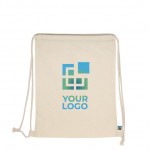 Mochila de cuerdas de algodón FairTrade con cuerdas a juego 140 g/m2 vista principal