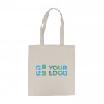 Bolsa de algodón para clientes OEKO-TEX con asas largas 220 g/m2 vista principal