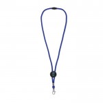 Lanyard de colores con mosquetón de metal y pasador personalizable vista principal