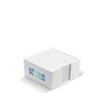 Cubo de 320 hojas blancas para notas en cubo de plástico 10x10x5 cm vista principal