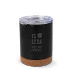 Vaso de acero inoxidable doble pared con base de corcho 350ml vista principal