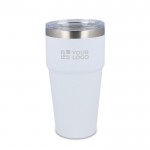 Vaso térmico con interior de cerámica y tapa transparente 500ml vista principal