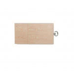 Memoria usb de madera con colgante