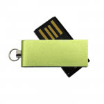 Pequeño usb personalizado para el llavero color verde claro