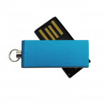 Pequeño usb personalizado para el llavero color azul