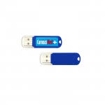 memoria USB barata con impresión digital azul