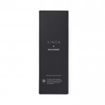 Set de bolígrafos de aluminio reciclado con revestimento de goma color negro segunda vista con caja