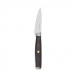 Cuchillo pelador de acero inoxidbale reciclado con hoja 8.5cm color plateado vista de impresión