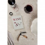 Set de vino con caja de regalo que asemeja un libro clásico color blanco roto vista de ambiente