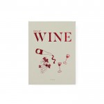 Set de vino con caja de regalo que asemeja un libro clásico color blanco roto vista con caja
