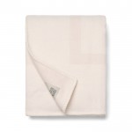 Manta elegante en poliéster reciclado con tacto suave y cálido 260 g/m2 color blanco roto cuarta vista