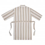 Bata de algodón reciclado estilo hammam con ajuste L/XL 200 g/m2 color beige tercera vista